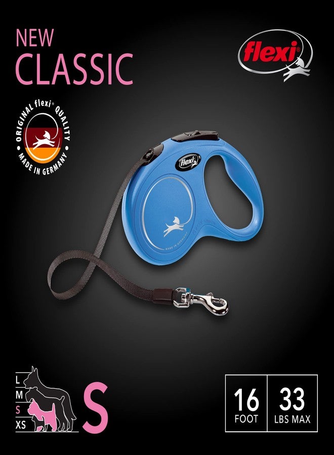 Flexi New Classic Tape Leash, 5m/16 ft., Small, Upto 15 kg, Blue - Image 2